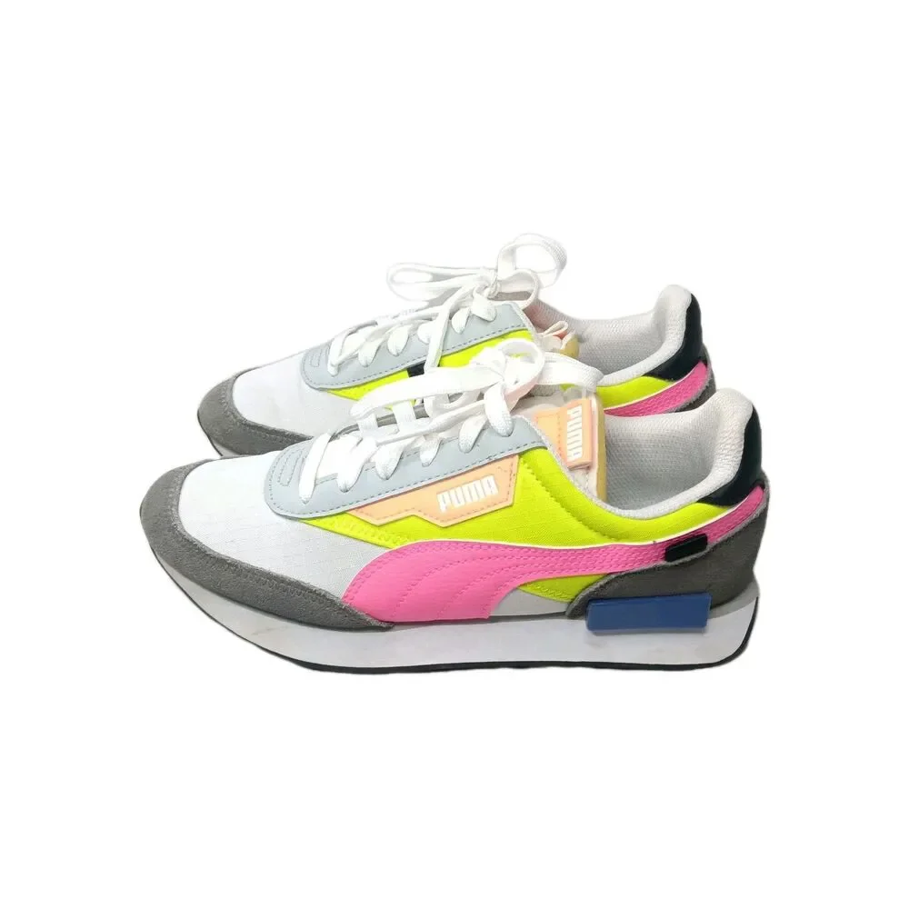 PUMA Future Rider Play On Shoes Women’s 7.5  Yellow Multicolor 373792-02 - Picture 2 of 8